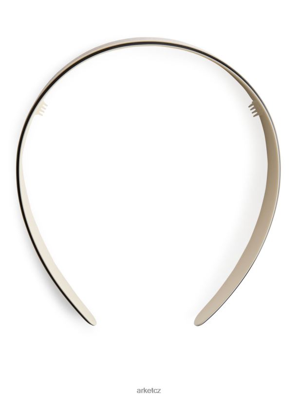 ženy ARKET čelenka v kontrastní barvě Příslušenství špinavě bílá/černá J8R2D868