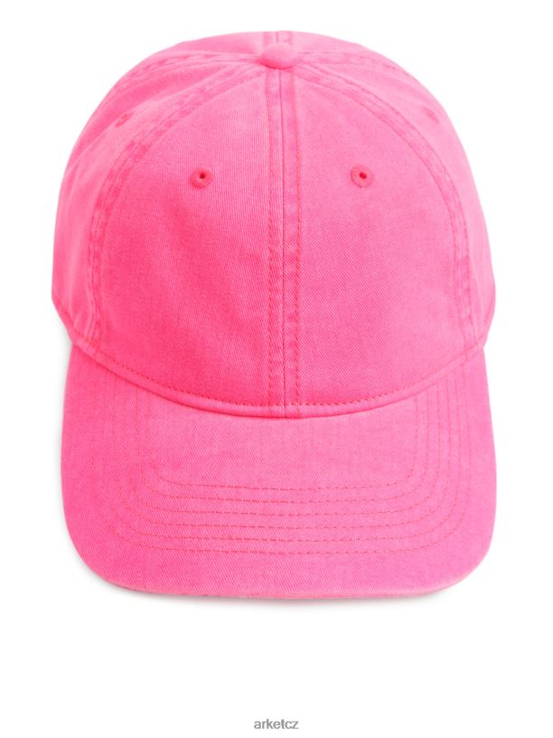 ženy ARKET sepraná bavlněná keprová čepice Příslušenství světle růžová J8R2D821