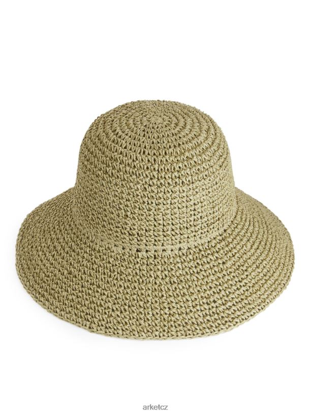 ženy ARKET slaměný klobouk Příslušenství khaki zelená J8R2D819