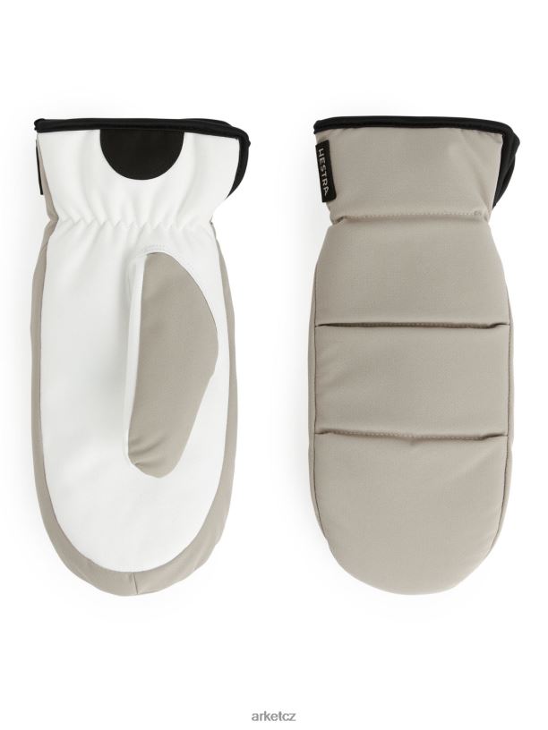 ženy ARKET hestra oblouková rukavice Příslušenství béžová/bílá J8R2D884