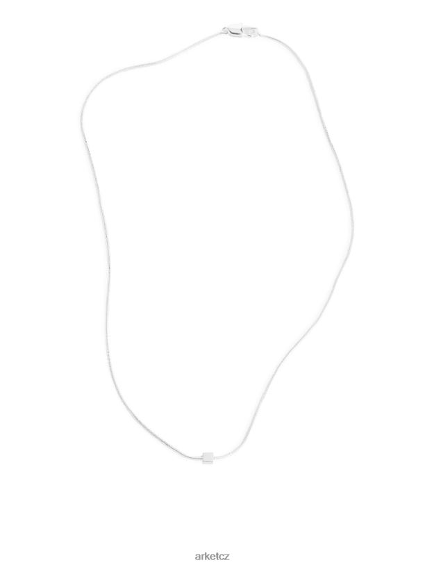 ženy ARKET jemný postříbřený řetízkový náhrdelník Příslušenství stříbrný J8R2D806