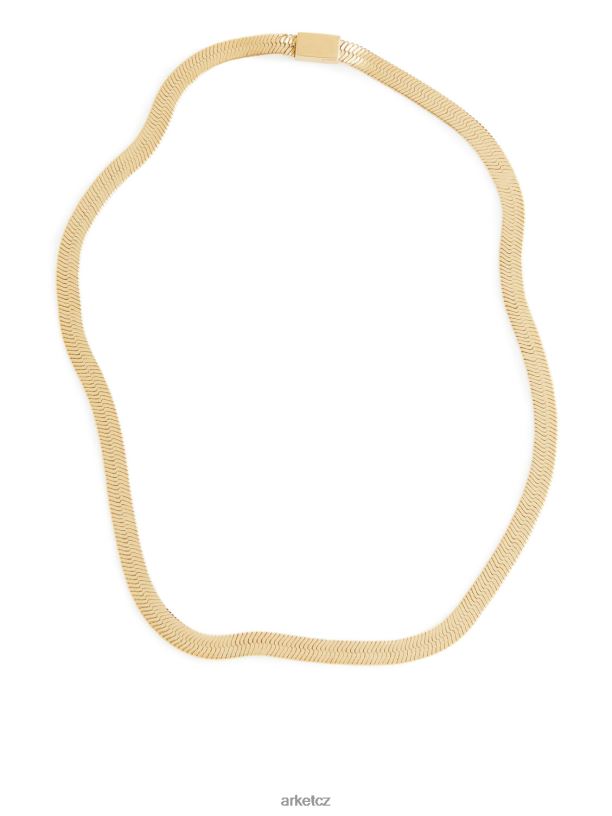 ženy ARKET pozlacený řetízkový náhrdelník Příslušenství zlato J8R2D782