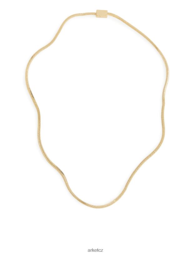 ženy ARKET pozlacený řetízkový náhrdelník Příslušenství zlato J8R2D804