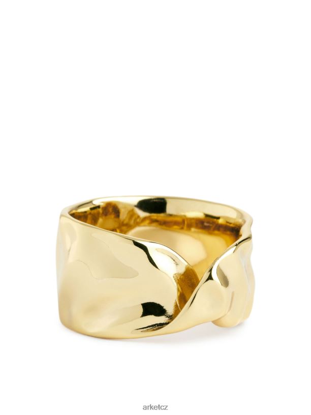 ženy ARKET pozlacený kroucený prsten Příslušenství zlato J8R2D794