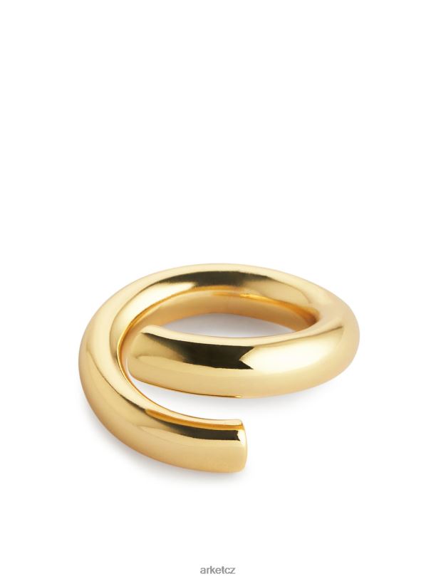 ženy ARKET pozlacený otevřený prsten Příslušenství zlato J8R2D801