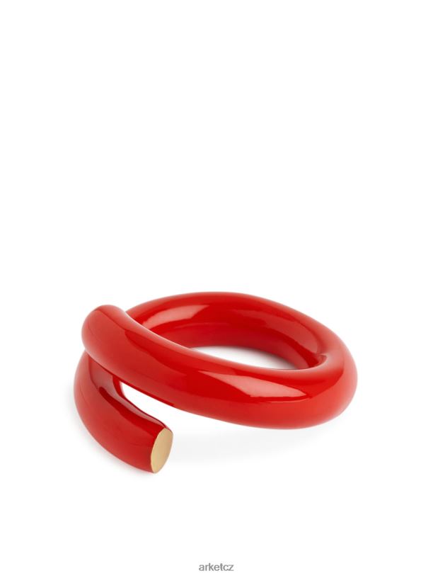 ženy ARKET smaltovaný otevřený kroužek Příslušenství Červené J8R2D792